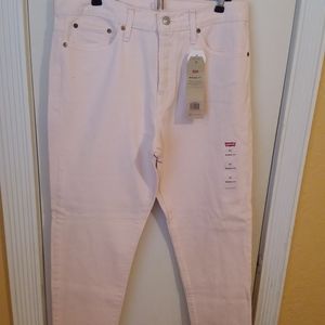 Pink Levi's Distressed Jeans 